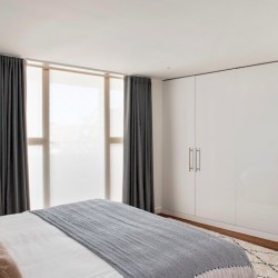 double bedroom with fitted wardrobes, Martins Apartments, Covent Garden, London WC2