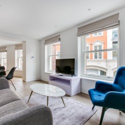 living room, Wigmore Street Apartments, Marylebone, London W1