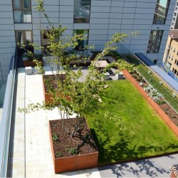 roof terrace garden, Mint Serviced Apartments, Tower Hill, London E1