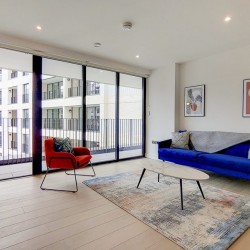 living room with large balcony, Hoxton Apartments, Hoxton, London E2
