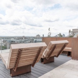 sun lounge chairs, Mint Serviced Apartments, Tower Hill, London E1