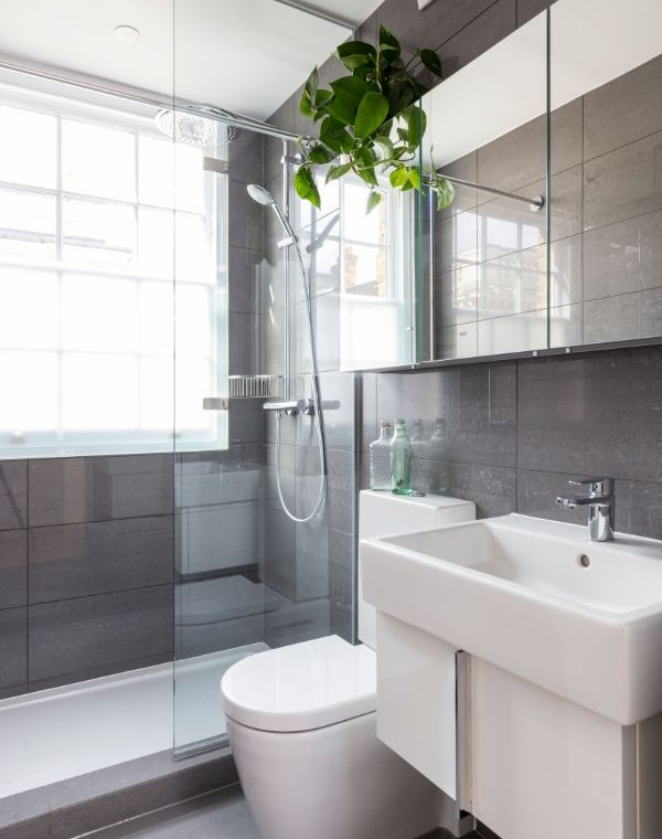 ultra modern shower room, Bloomsbury Apartments, Bloomsbury, London WC1