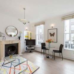 living area, Crawford Apartments, Marylebone, London W1