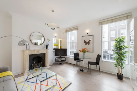 living room, Crawford Apartments, Marylebone, London W1