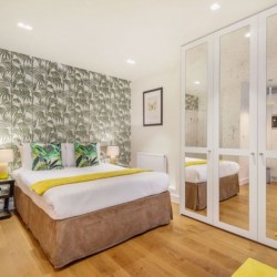 double bedroom, Crawford Apartments, Marylebone, London W1