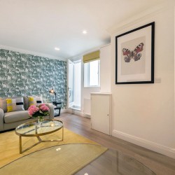 living area, Wyndhams Apartments, Marylebone, London W1