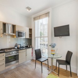 kitchen with dining table, Gloucester Place, Marylebone, London