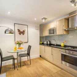 kitchen with dining table, Gloucester Place, Marylebone, London