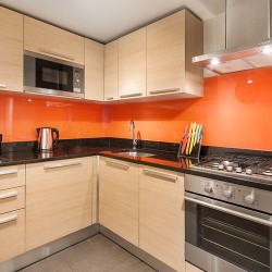 kitchen in Crawford Apartments, Marylebone, London