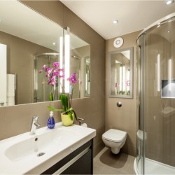 shower room, Chiltern Apartments, Marylebone, London