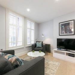 living room, Shaftesbury Apartments 2, Soho, London W1