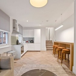 living area with kitchen, Victoria Apartments, Reading, Berkshire RG1