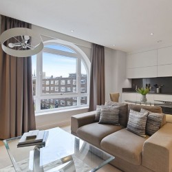 living room and kitchen, Victoria Deluxe Apartments, Victoria, London SW1