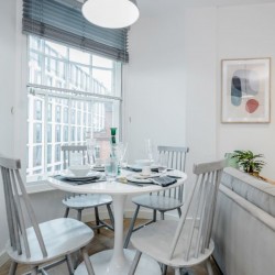 dining area, Newman Apartments, Fitzrovia, London W1