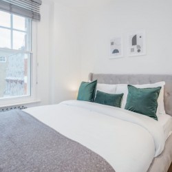 double bedroom, Newman Apartments, Fitzrovia, London W1