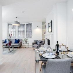 living and dining area, St Martins Apartments, Covent Garden, London WC2