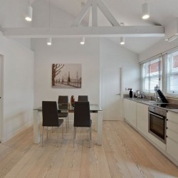 kitchen with dining table, West Apartments, Covent Garden, London WC2