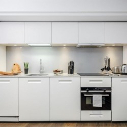 kitchen with appliances for self-catering, Garrick Apartments, Covent Garden, London WC2