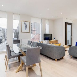living area with kitchen, Waterloo Short Lets, Waterloo, London SE1