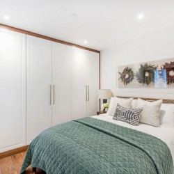 double bedroom with large wardrobe space, Hyde Park Apartments 1, Kensington, London SW7