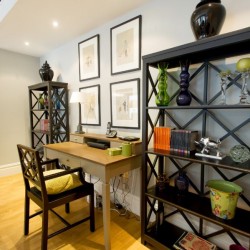display of art work and ornaments, Luxury Terrace Apartment, Mayfair, London W1