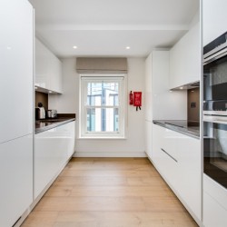 kitchen for self-catering, Wigmore Street Apartments, Marylebone, London W1