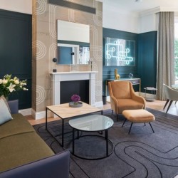 living area, Lexham Apartments, Kensington, London W8