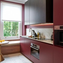 kitchen for self catering, Lexham Apartments, Kensington, London W8