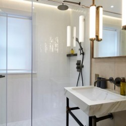 bathroom, Lexham Apartments, Kensington, London W8
