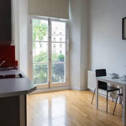 kitchen and dining area, Bayswater Apartments, Bayswater, London, W2