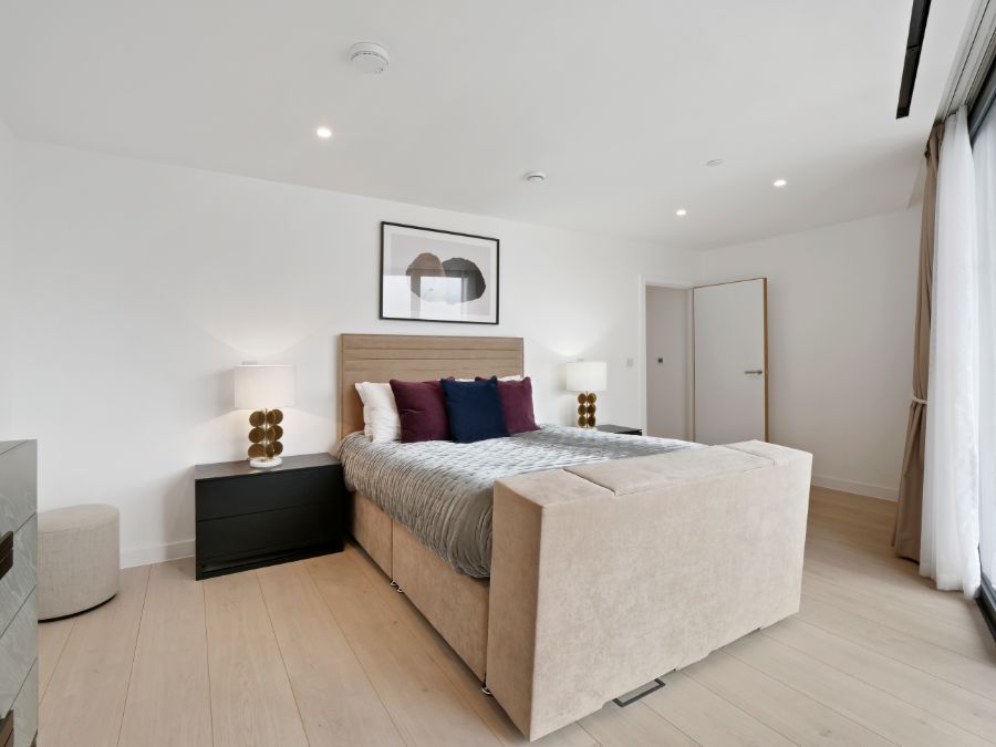 bedroom with double bed, The Residences, Southwark, London SE1
