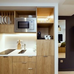 fully equipped kitchenette for self-catering, The Apart Hotel Aldgate, City, London E1