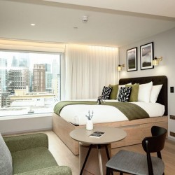studio apartment with dining table, The Apart Hotel Aldgate, City, London E1