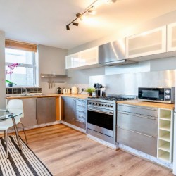 fully equipped kitchen for self-catering, Drury Lane Apartment, Covent Garden, London WC2