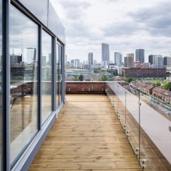 large terrace with view of stratford, Stratford Apartment Hotel, Stratford, London E15