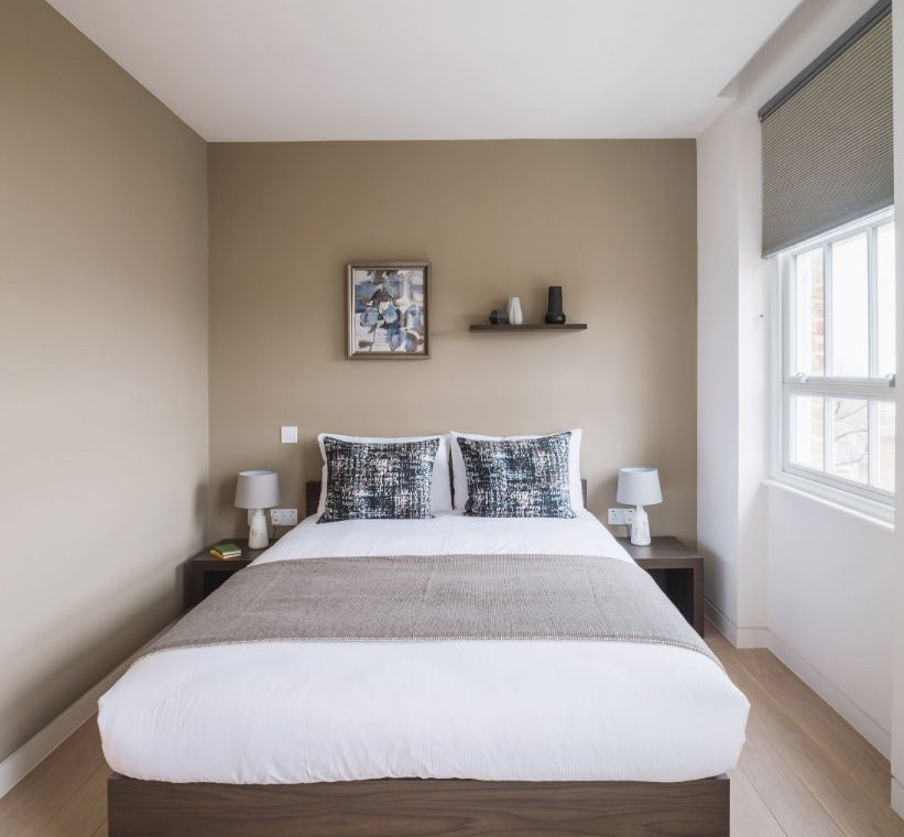 double bed, Hampstead Apartments, Hampstead, London NW3