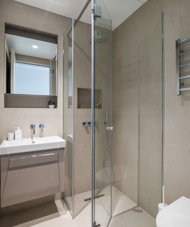 modern shower room, Hampstead Apartments, Hampstead, London NW3