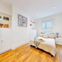 large double bedroom with cabinet, double bed and side table, St James's Apartments, Mayfair, London SW1