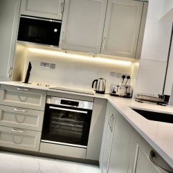 super modern kitchen with high spec amenities, St Johns Apartments, St Johns Wood, London NW8