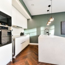 kitchen for self catering, with dining area, Southern Apartments, North Kensington, London W10