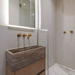 bathroom with shower and sink, Covent Garden Deluxe, Covent Garden, London WC2