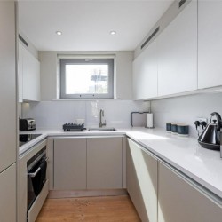 kitchen for self catering, Southbank Apartments, Southwark, London SE1