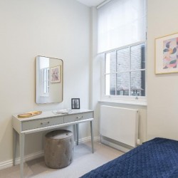 bedroom with double bed and dressing table with mirror, Covent Garden 1, Covent Garden, London WC2