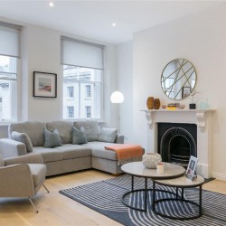 living room with sofa and small table, Covent Garden 1, Covent Garden, London WC2